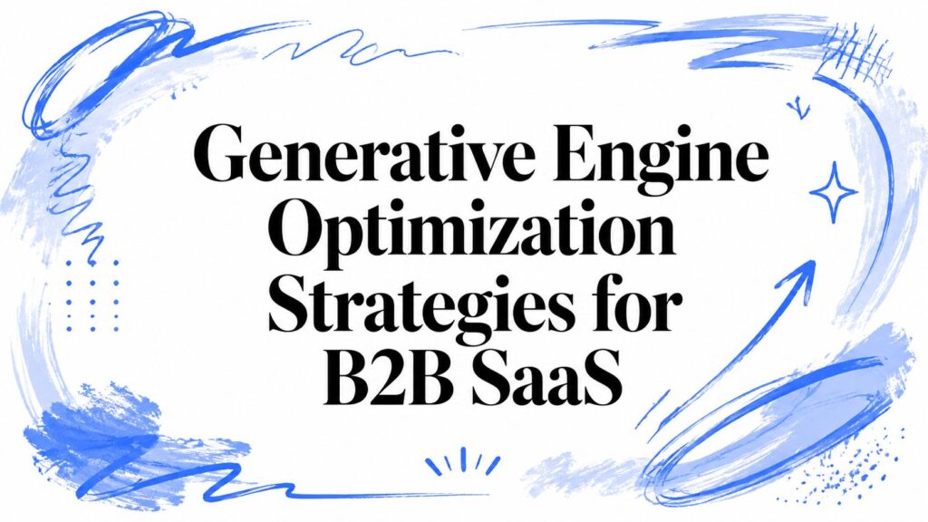 Generative Engine Optimization Strategies for B2B SaaS in 2026