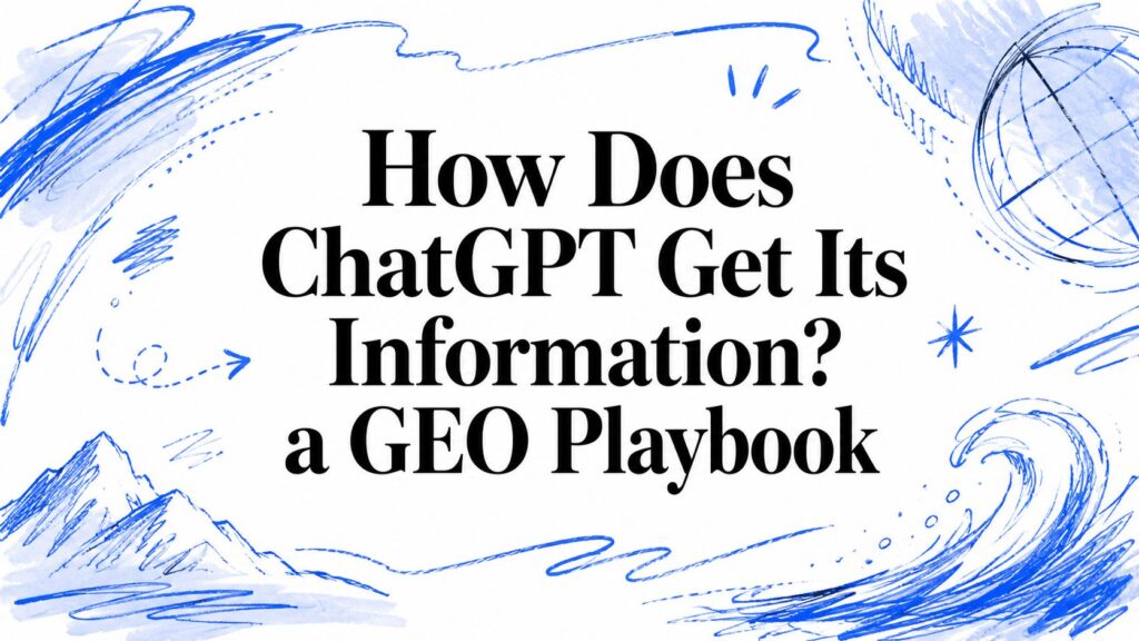 How Does ChatGPT Get Its Information? a GEO Playbook