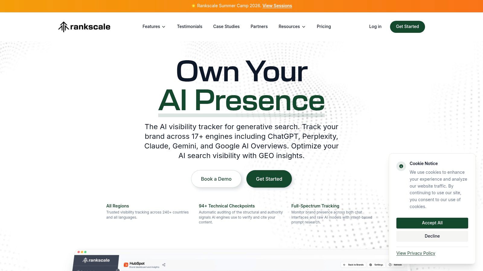 Rankscale, AI Visibility Tracker for 17+ Engines